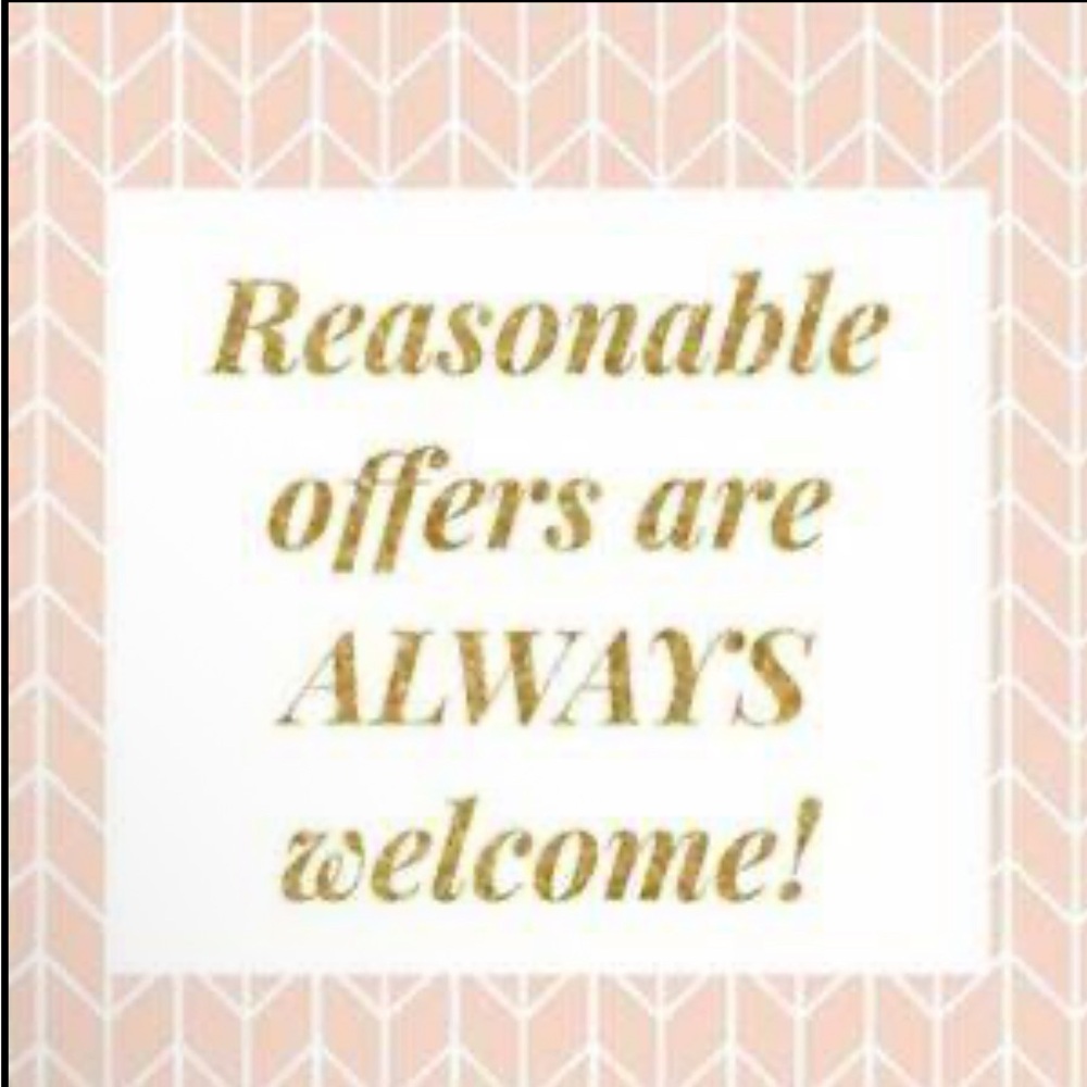 Reasonable offers are welcome!